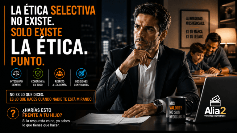 La ética selectiva no existe. Solo existe la ética. Punto.